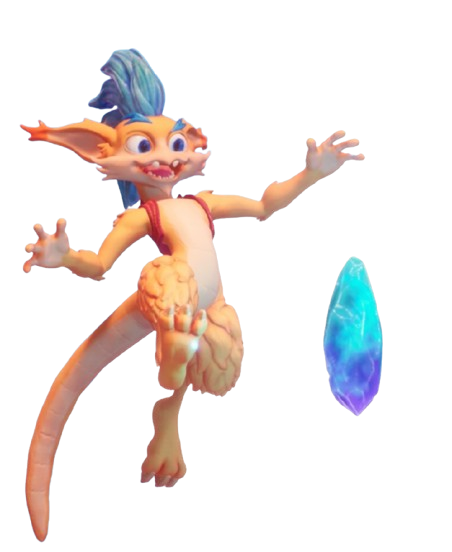 Main character from Longtail!!! from Hologram Monster, a Tampere game studio